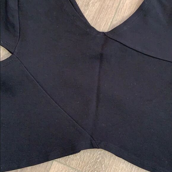 Black Knit Crop Top - Picture 4 of 7